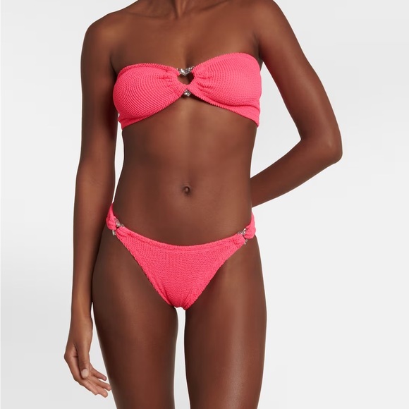 Hunza G Other - Hunza G Nicole Bikini Buttom Hot Pink & Silver